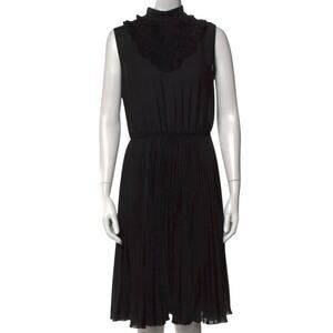 Prada 2018 Knee Length Dress S IT38 Pleated Accents Resort 2018 Collection *flaw